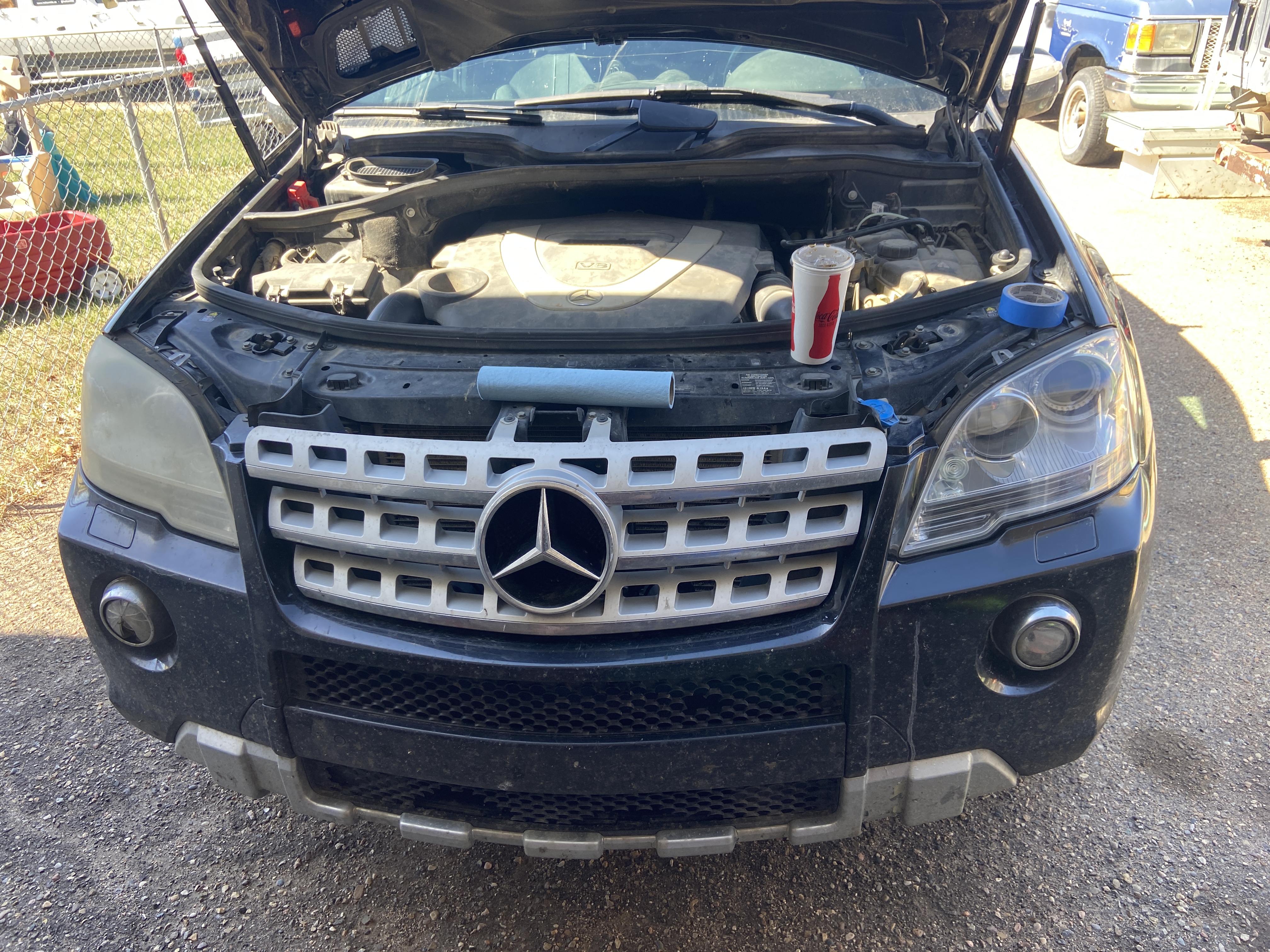 During headlight restoration set 3